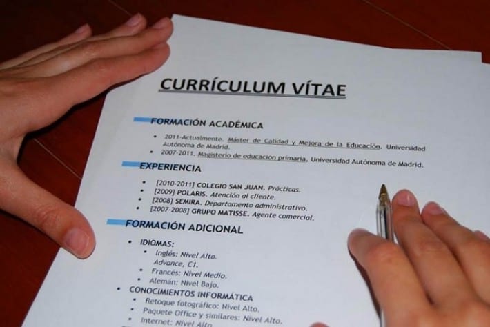 Cómo hacer un Currículum Vitae (CV)