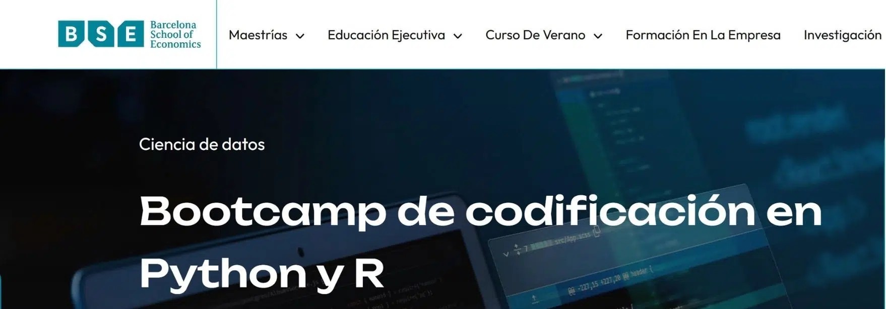 Bootcamp de codificación en Python y R de BSE