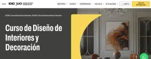 Curso de Diseño de Interiores y Decoración de IDEQUO