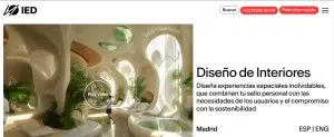 Título de Grado en Diseño de Interiores del IED Madrid